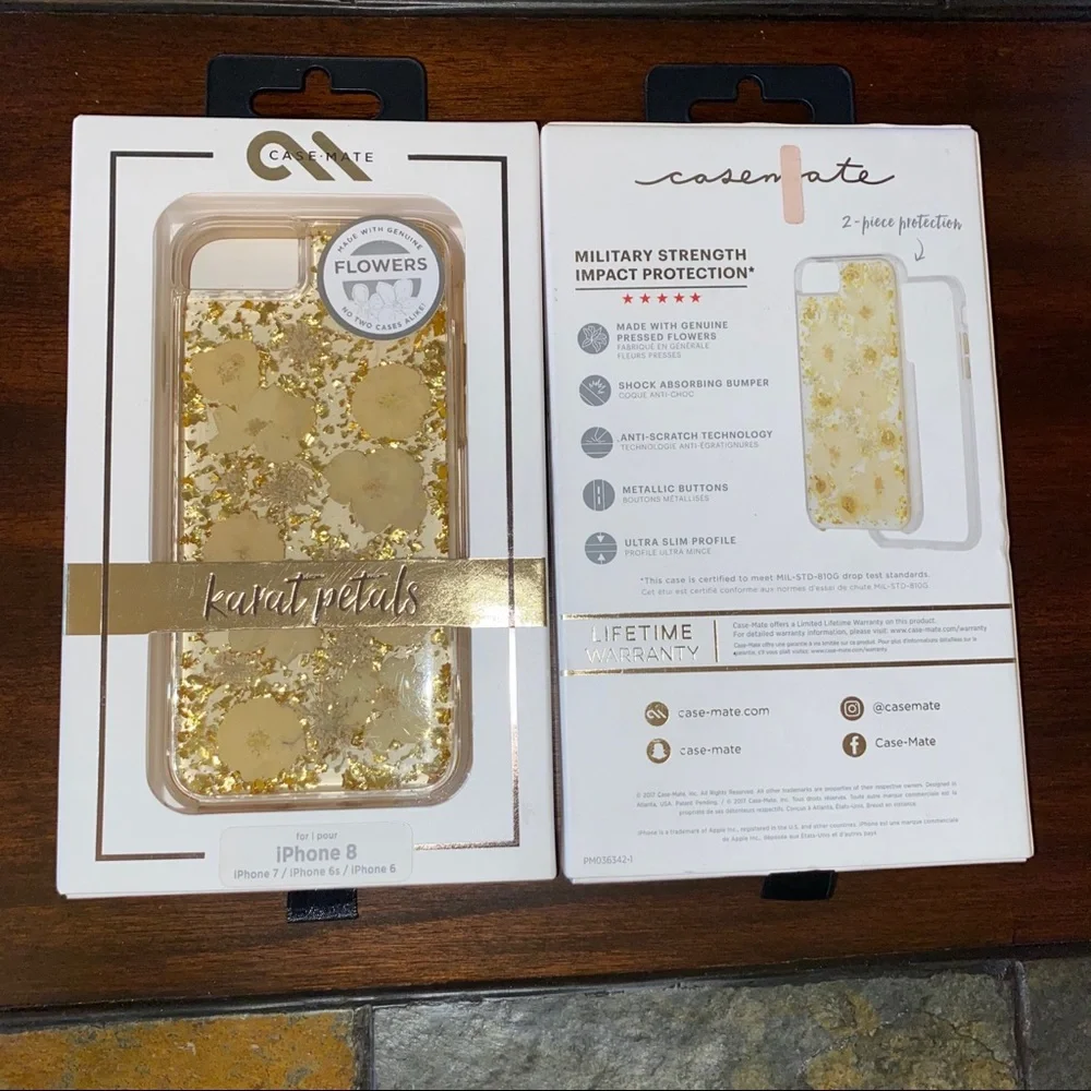 With Original Box CM CaseMate Karat Daisy Daisies Petals iPhone 6 7 8 Accessory